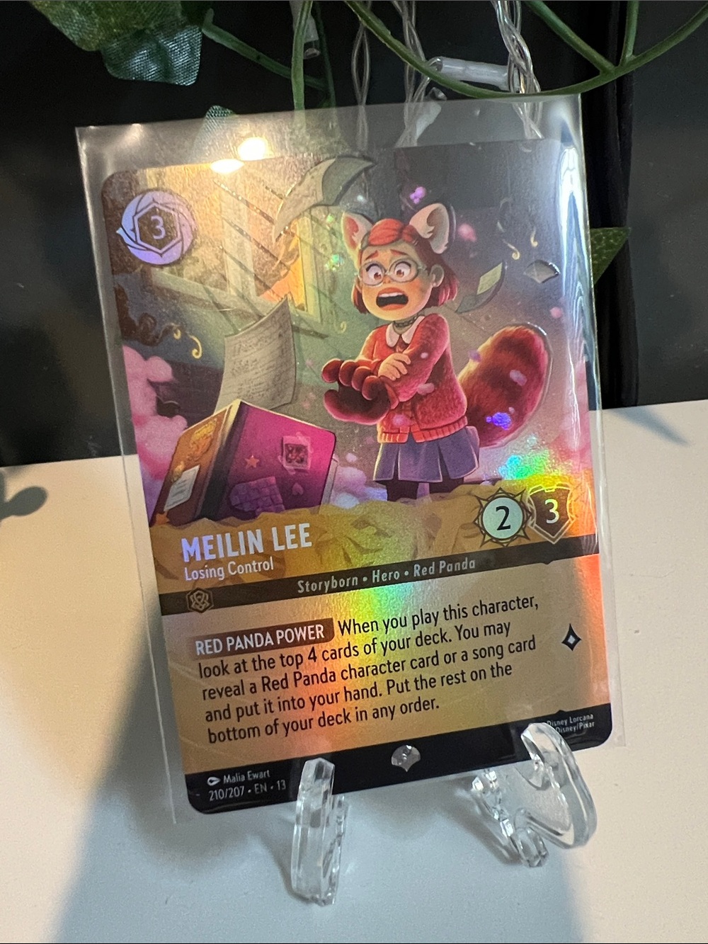 Meilin Lee losing control #210/207 Lorcana Disney Tcg (Epic)